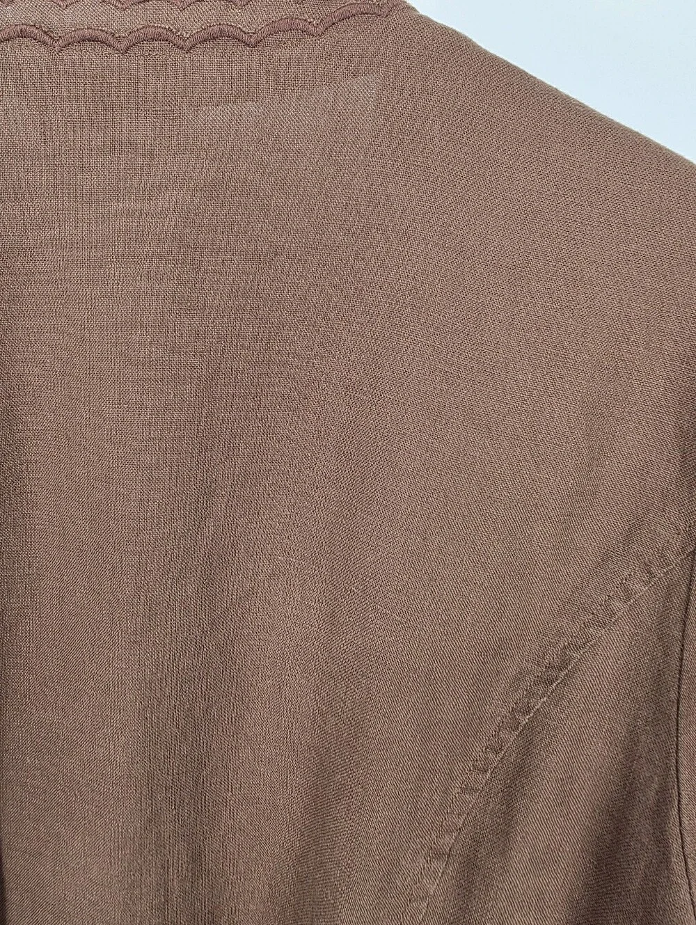 J. Jill Brown Linen Jacket, Sz M